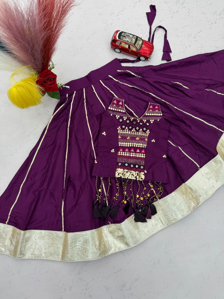 Navratri Special Pure Cotton Mother-Daughter Lehenga Choli Set