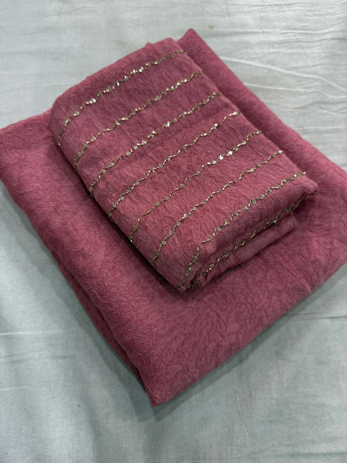 Rangoli Crush Saree with Sequin Bits Blouse