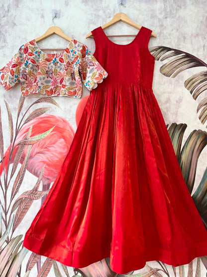 Tissue Gown with Viscose Crepe Position Work Coat