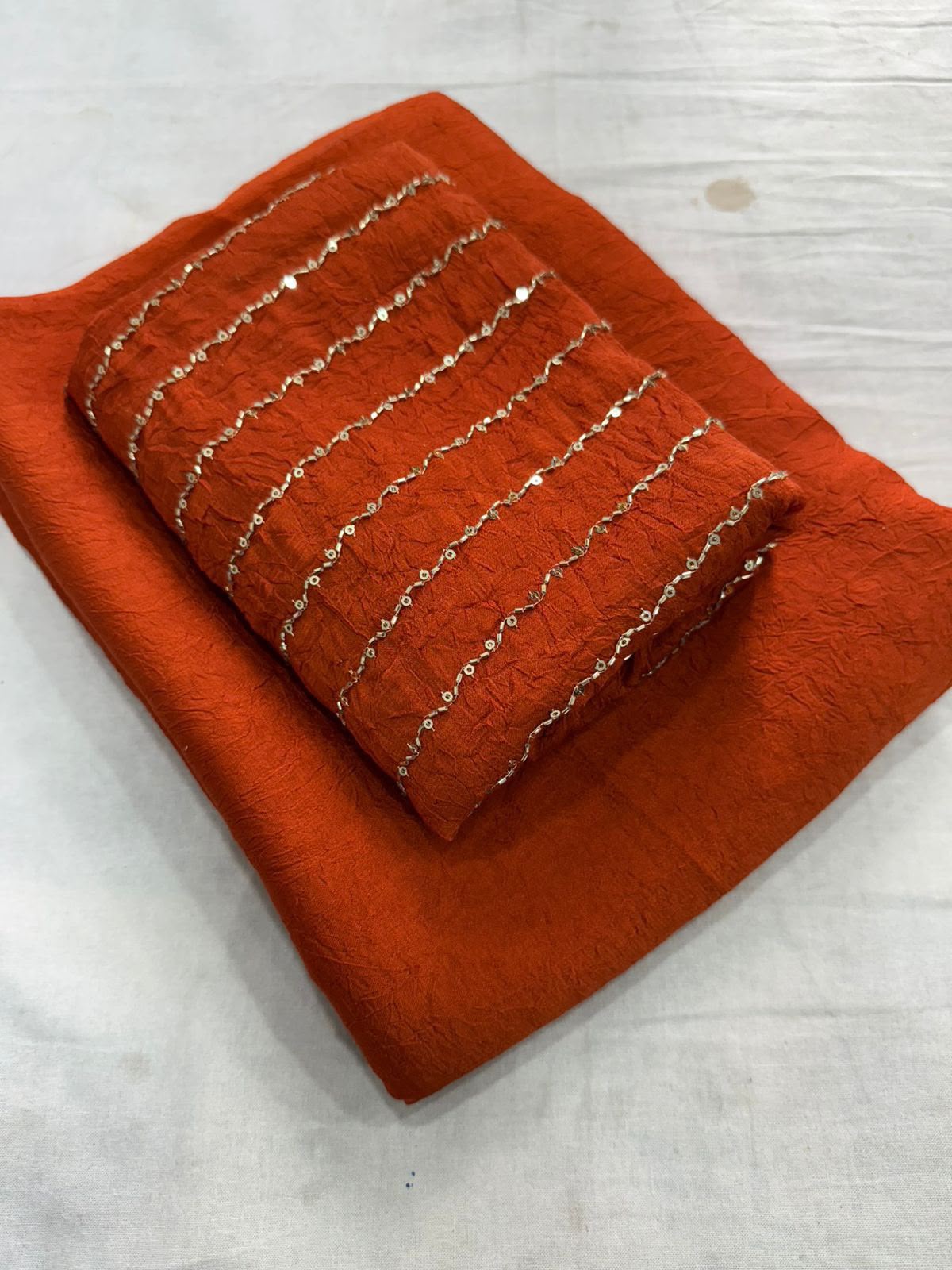 Rangoli Crush Saree with Sequin Bits Blouse