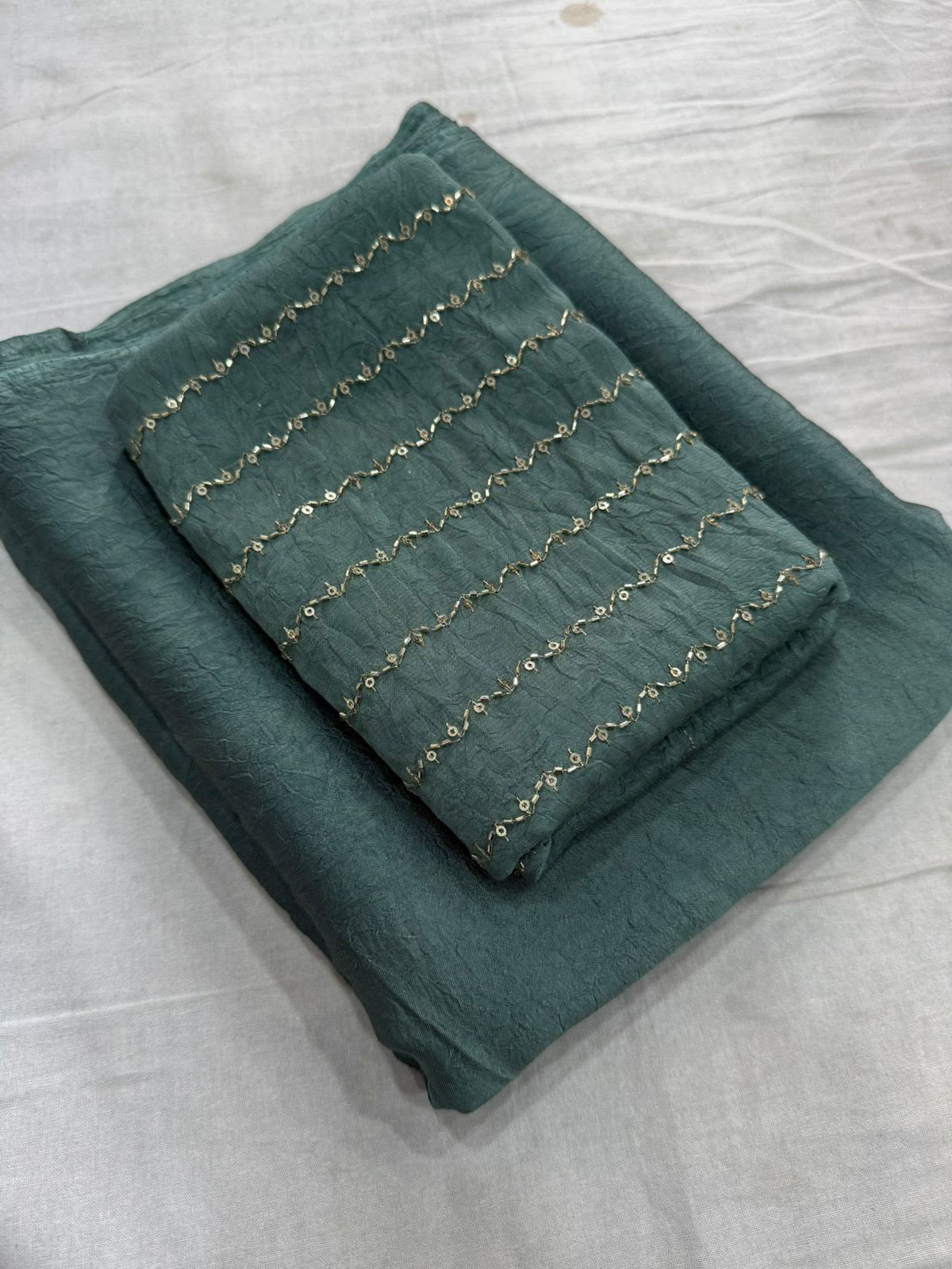 Rangoli Crush Saree with Sequin Bits Blouse