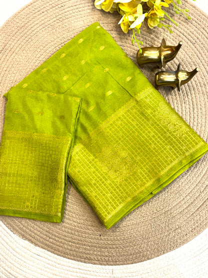 Pure Viscose Soft Silk Saree with Weaving Thread Border and Butti Blouse