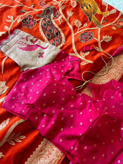 Flamingo Soft Dola Silk Stitched Lehenga Choli with Jacquard Dupatta