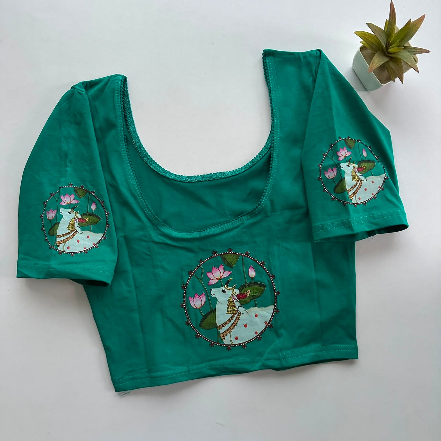 South Special Stretchable Cotton Lycra Slip-On Blouse for Women