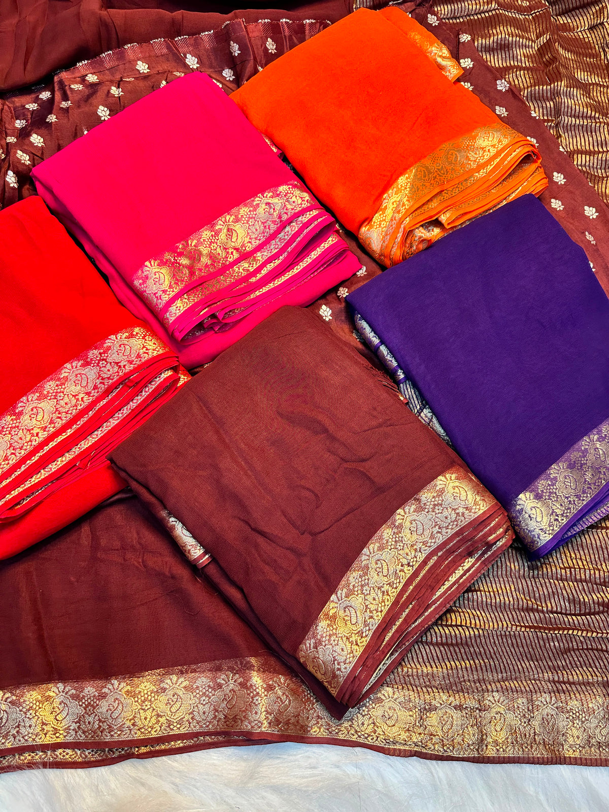 Viscose Weaving Pattern Saree with Dola Banarasi Silk Blouse