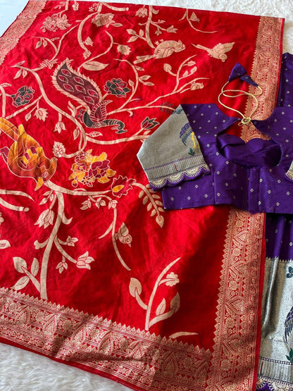 Flamingo Soft Dola Silk Stitched Lehenga Choli with Jacquard Dupatta