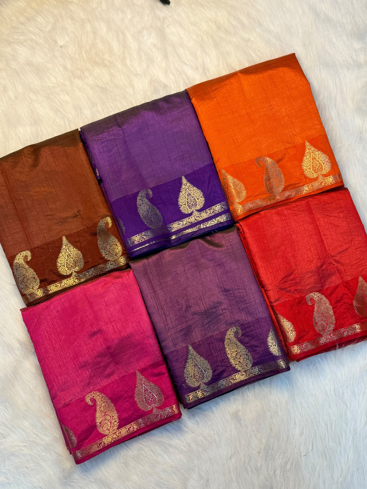 Soft Tussar Silk Saree with Chit Pallu and Running Blouse